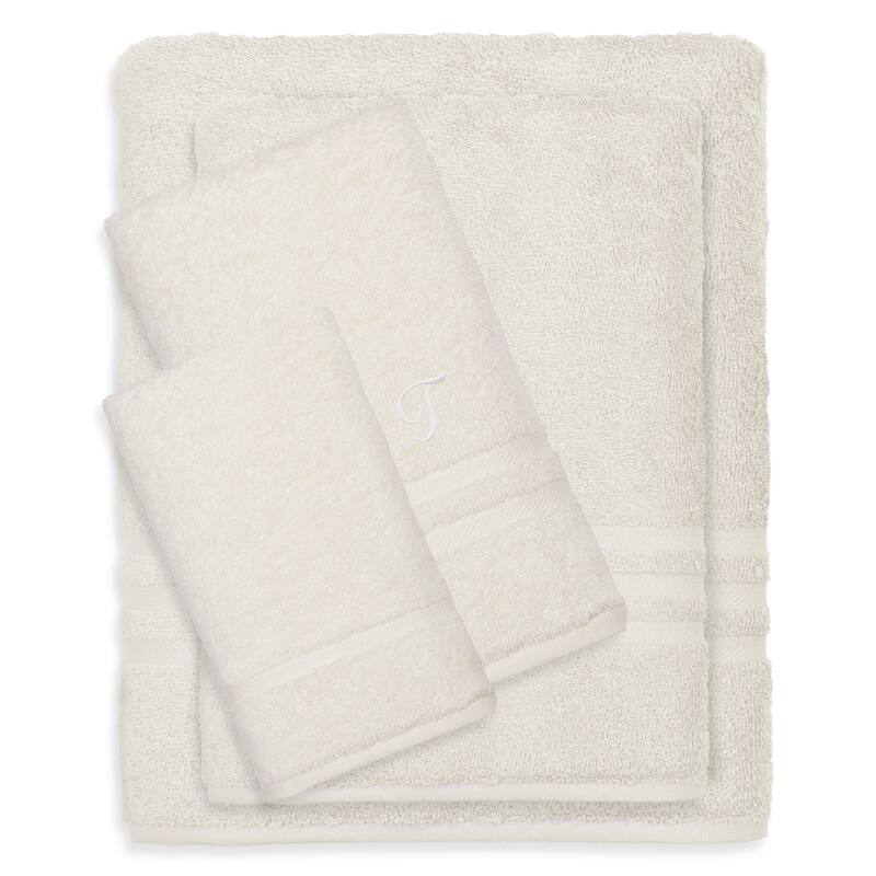 Authentic Hotel and Spa 100% Turkish Cotton 4PC Denzi Towel Set - T