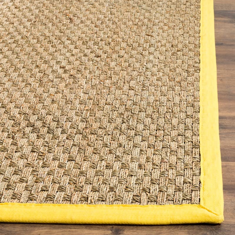 SAFAVIEH Natural Fiber Marina Basketweave Seagrass Rug