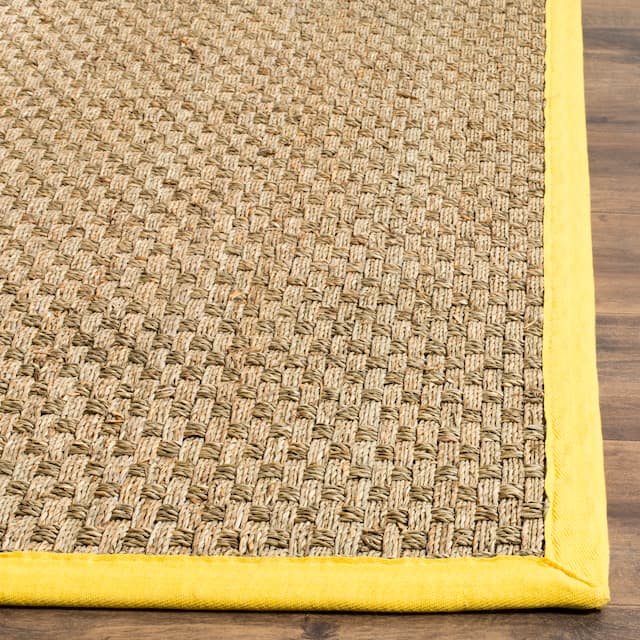 SAFAVIEH Natural Fiber Marina Basketweave Seagrass Rug
