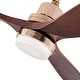 preview thumbnail 15 of 15, 47In Modern 3-Blade 6-Speed Propeller Ceiling Fan Light with Remote Brown