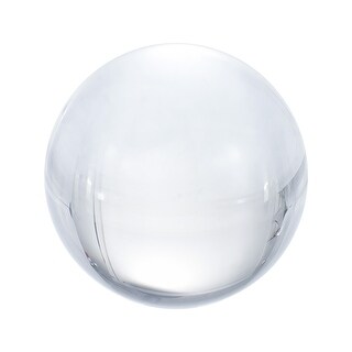 Zoogamo 150MM Clear Crystal Ball With Wood Stand - K9 Glass Crystal Decorative Ball Photography Lensball Meditation Orb Home Decor Feng Shui Gift Box 150mm