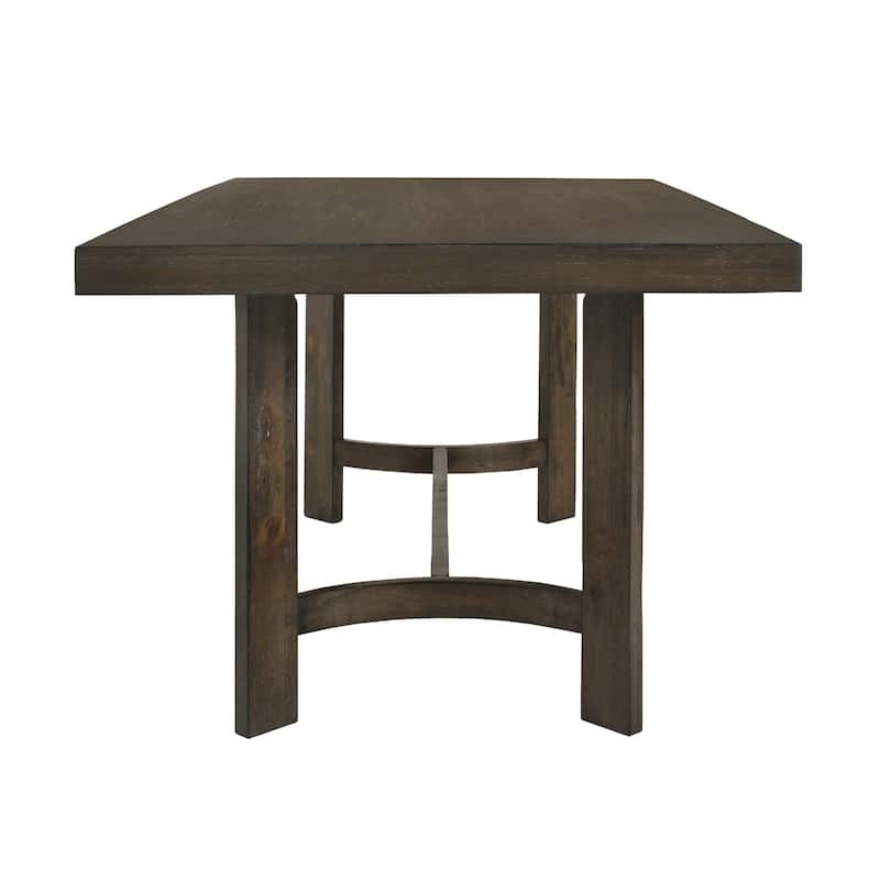 Camila Weathered Oak Trestle Base Dining Table