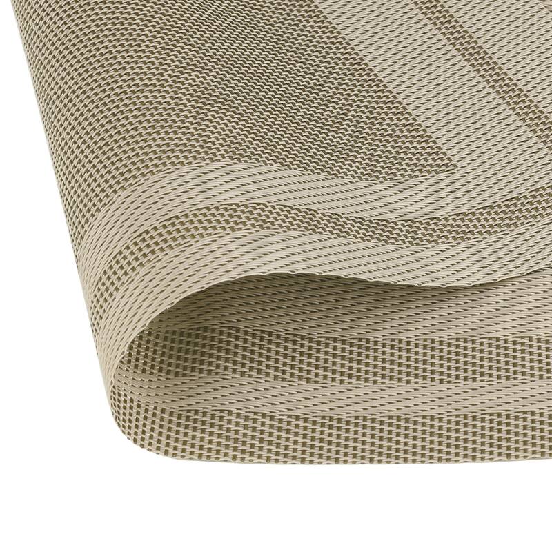 Set of 6 Heat-resistant Washable Modern PVC Placemats for Dining Room - 18x12 Inch