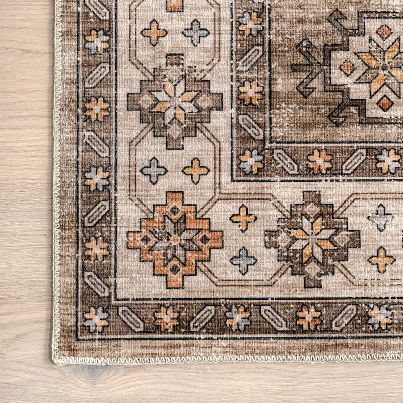 Barbary Distressed Machine Washable Area Rug