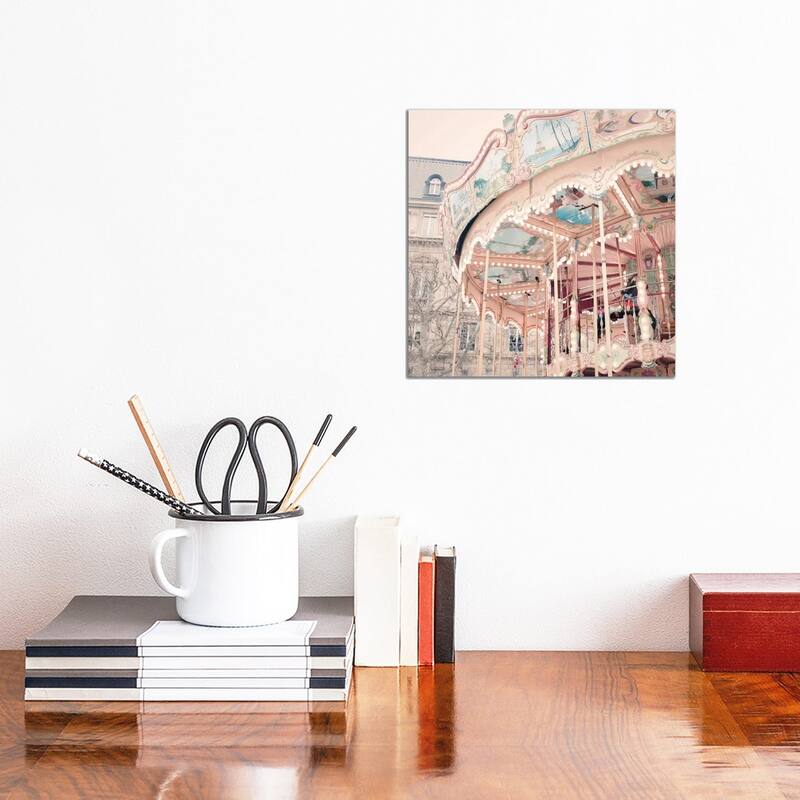 iCanvas "A Carousel In Paris" by Ruby and B Canvas Print - 12x12x1.5