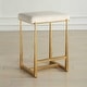 preview thumbnail 3 of 6, Uttermost Midas Gold Counter Stool - 18.5"W x 15.5"D x 26"H