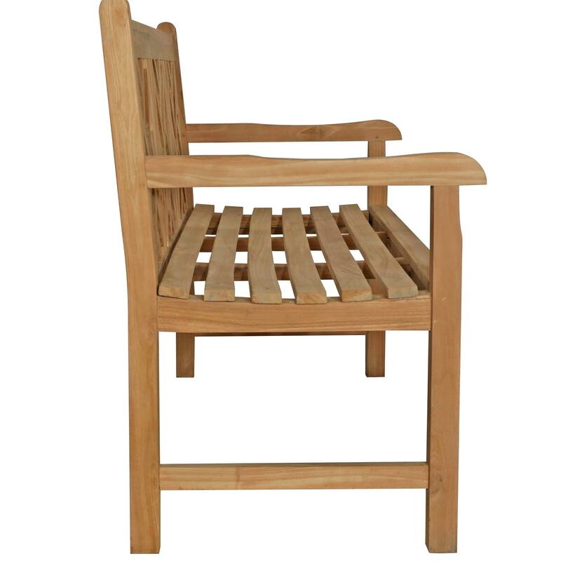 Seven Seas Teak Saint Thomas Outdoor Teak Wood Patio Bench, 5 Foot