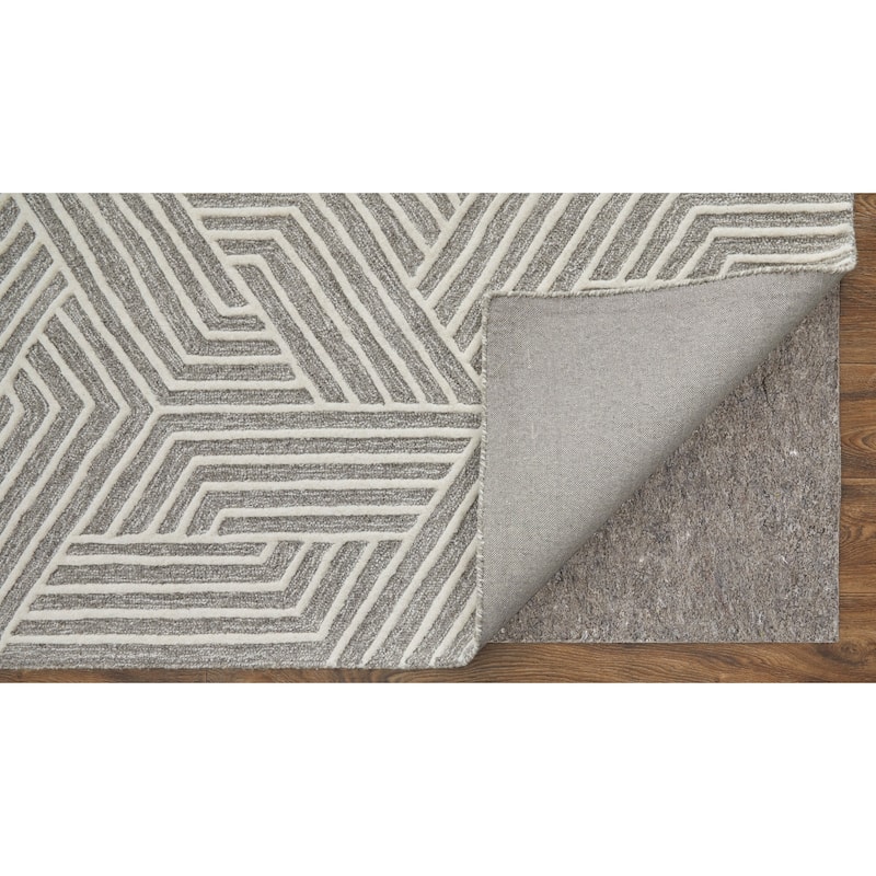 Grand Bazaar Rooney Hand Tufted Geometric Modern Area Rug