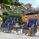 Option Navy Blue-Gray Rattan