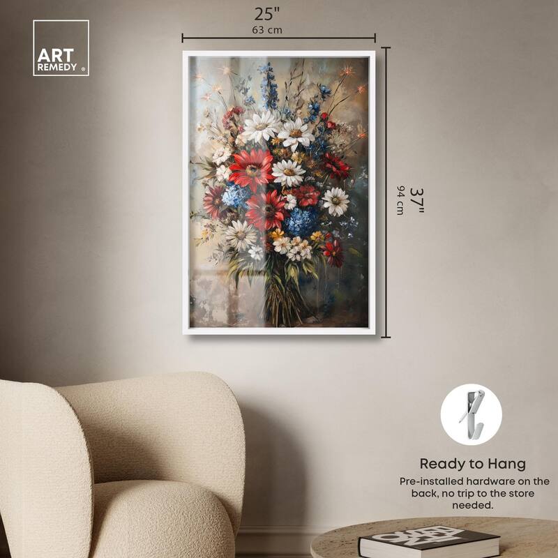Symphony of Flowers II Shadowbox by Art Remedy