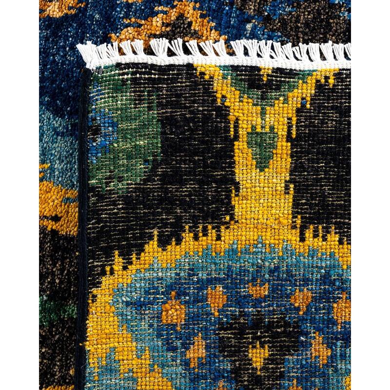 Contemporary Overdyed Wool Hand Knotted Area Rug - 8' 0" x 9' 10"