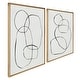 preview thumbnail 2 of 15, Kate and Laurel Sylvie Modern Circles Framed Canvas Set by Teju Reval