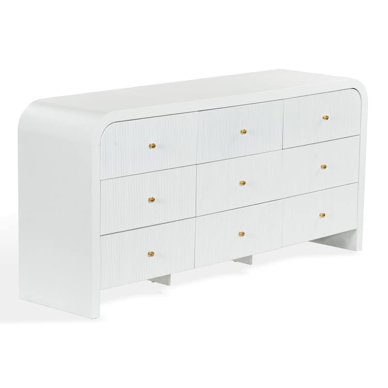 SAFAVIEH Couture Liabella 9-Drawer Curved Dresser