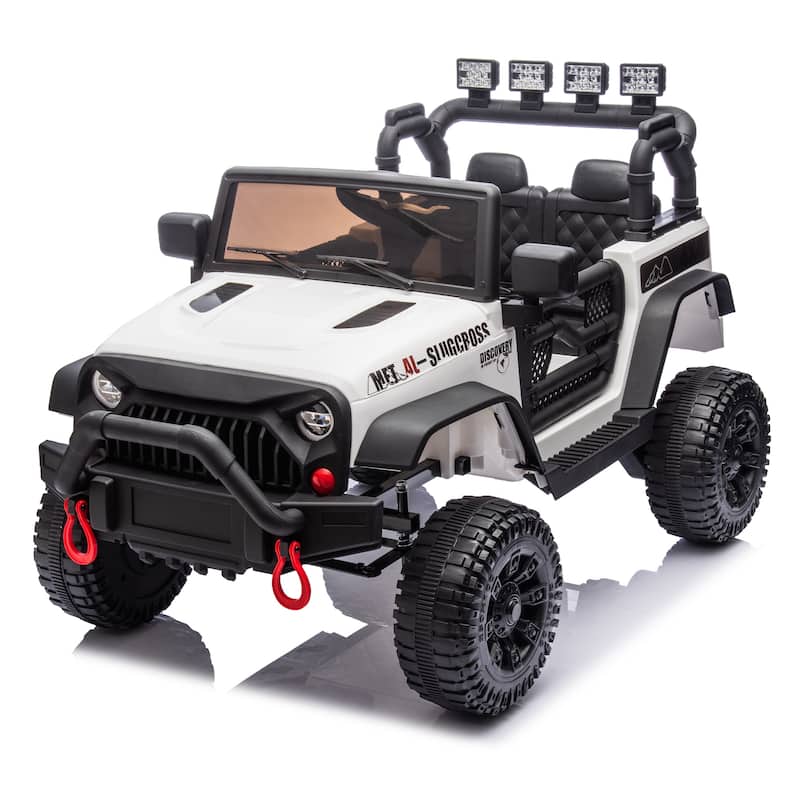 24V Kids Ride On Car W/Parents Remote ControlAdjustable speedLarge display screen,Safety Belt for Kids Aged 3+