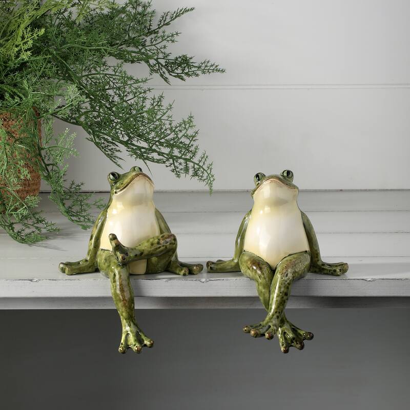 6" Resin Frog Sitter