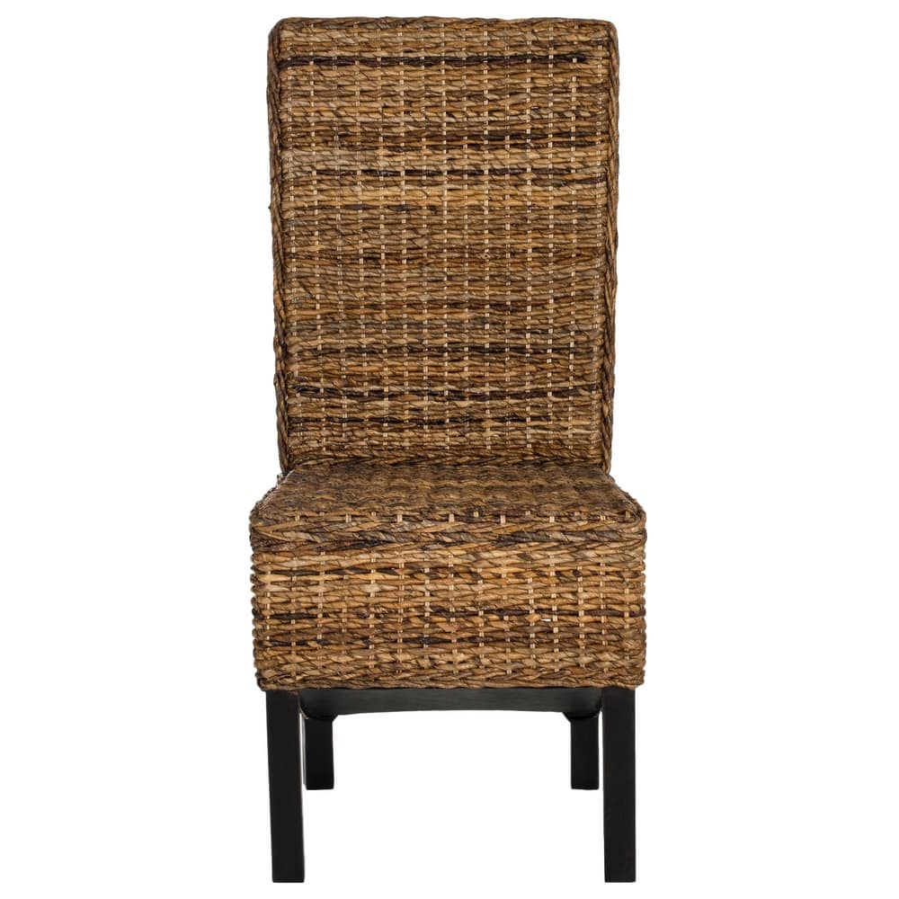 SAFAVIEH Candy Natural Wicker Dining Chair (Set of 2) - 19" W x 22" D x 41" H - 19Wx22Dx41H