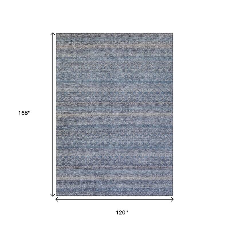 HomeRoots Striped Transitional Rectangle Outdoor Rug