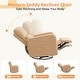 preview thumbnail 38 of 40, Swivel Manual Recliner Chair Teddy Fabric Nursery Glider Rocking Recliner Set of 2