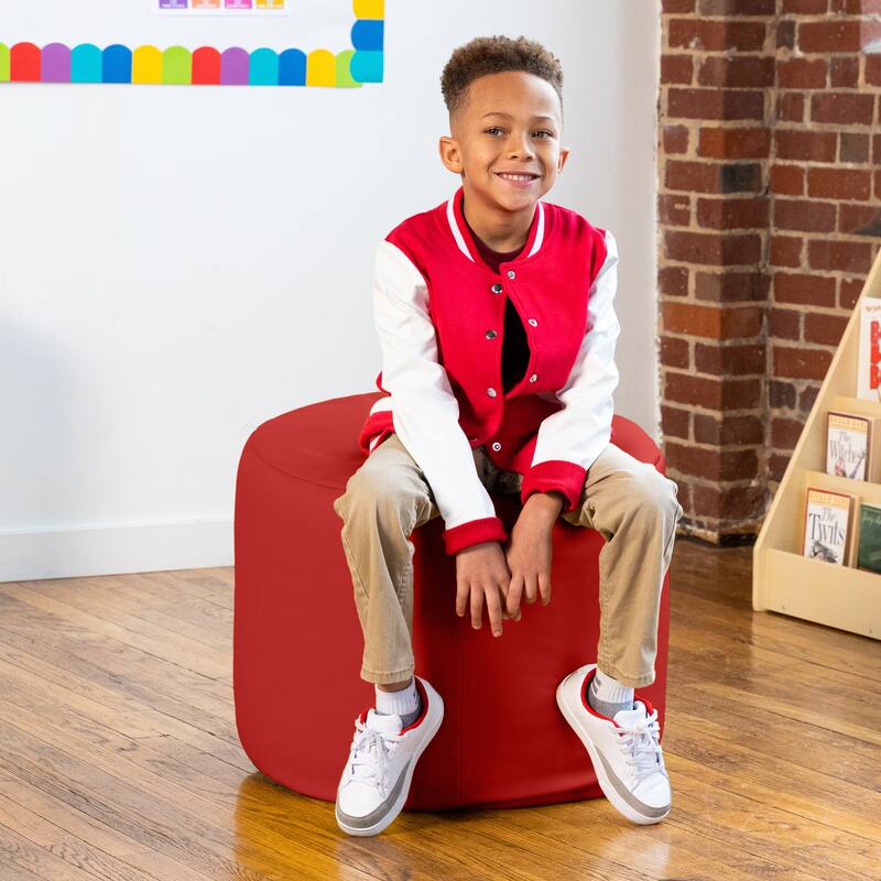 Jaxx Spring Modular Pouf Classroom Bean Bag Seat, Premium Vinyl