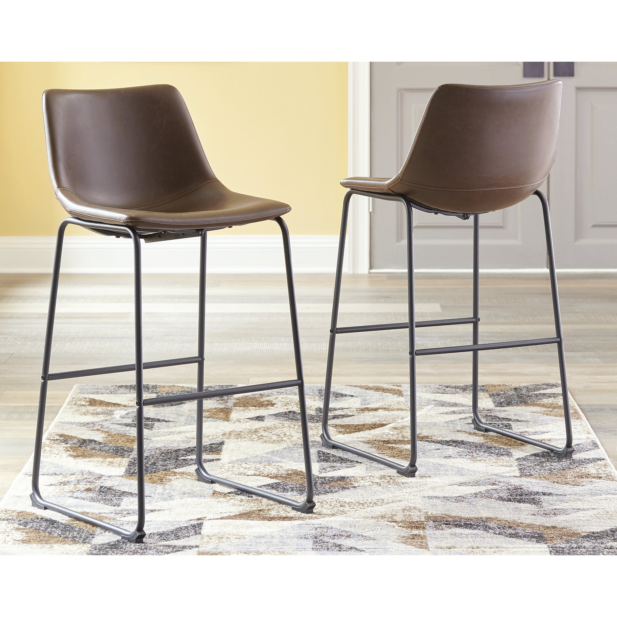 Signature Design by Ashley Centiar Counter Height Bar Stool (Set of 2)