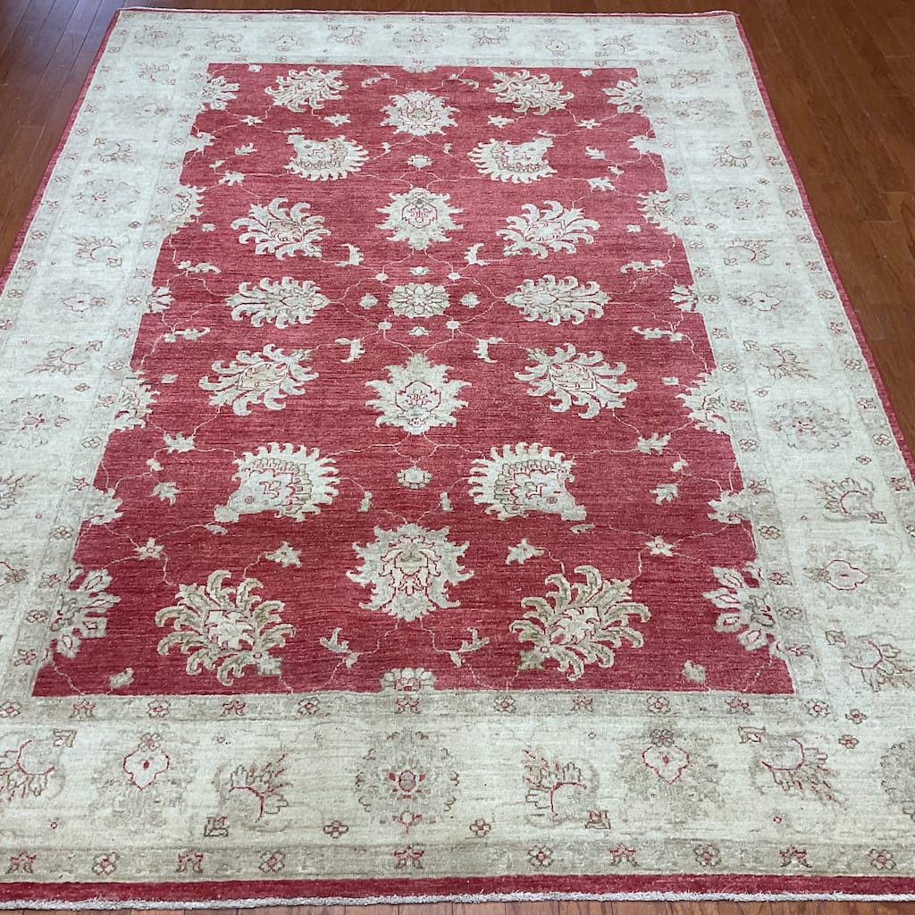 HERAT ORIENTAL Handmade Oushak Wool Rug - 6' x 9'