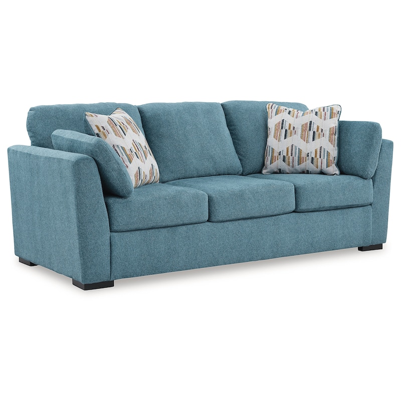 Signature Design by Ashley Keerwick Teal Queen Sofa Sleeper - 94" W x 41" D x 39" H