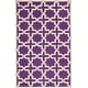preview thumbnail 121 of 183, SAFAVIEH Handmade Cambridge Trudie Geometric Wool Rug 5' x 8' - Purple/Ivory - Rectangle