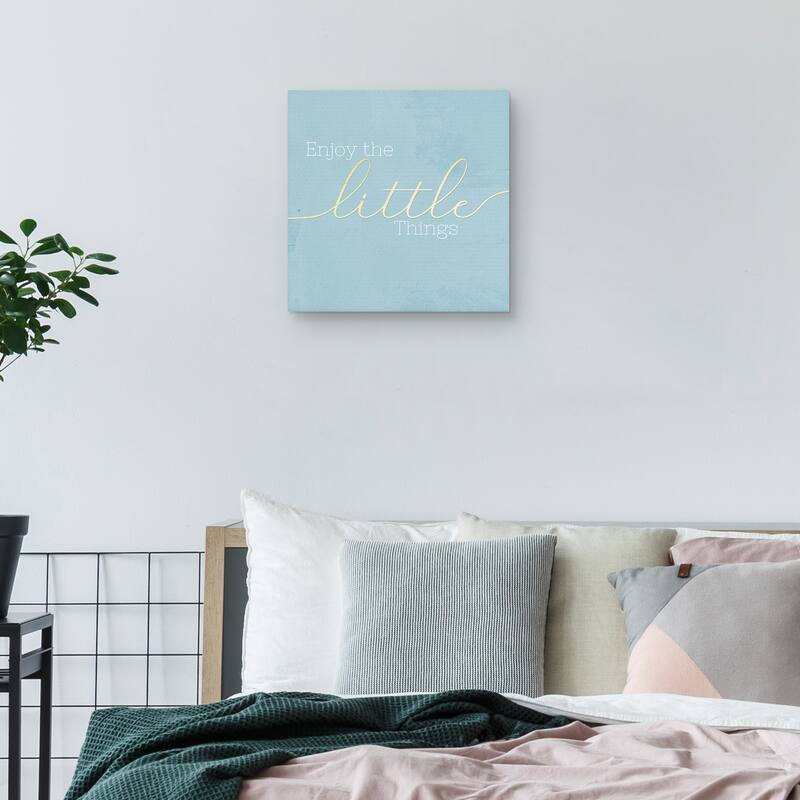 Enjoy the Little Things by CAD Designs Canvas Art Print