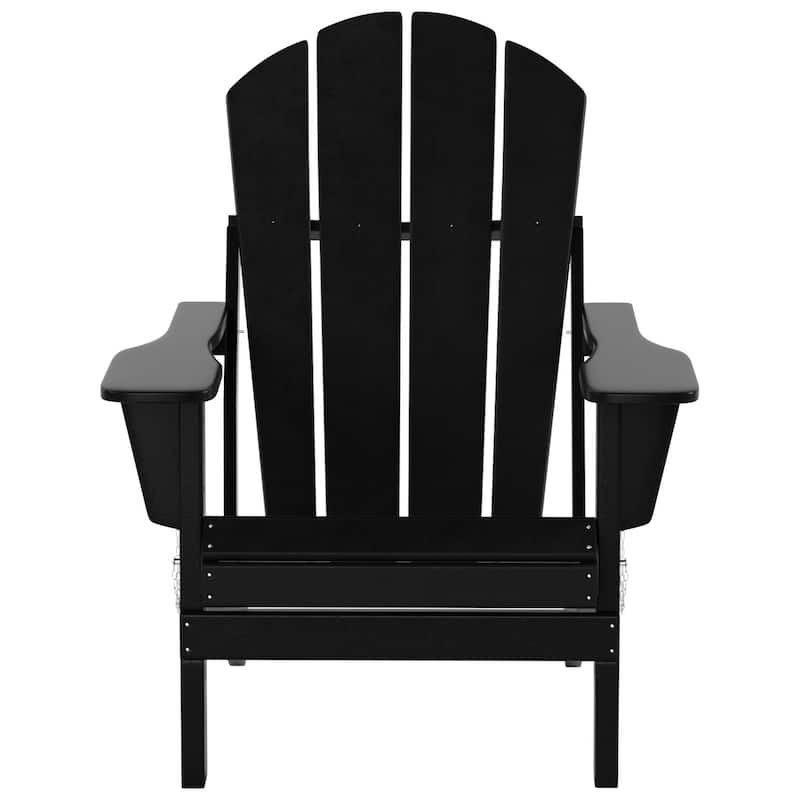 Laguna Hdpe All Weather Outdoor Patio Foldable Adirondack Chairs Conversation Set (12-Piece Set)