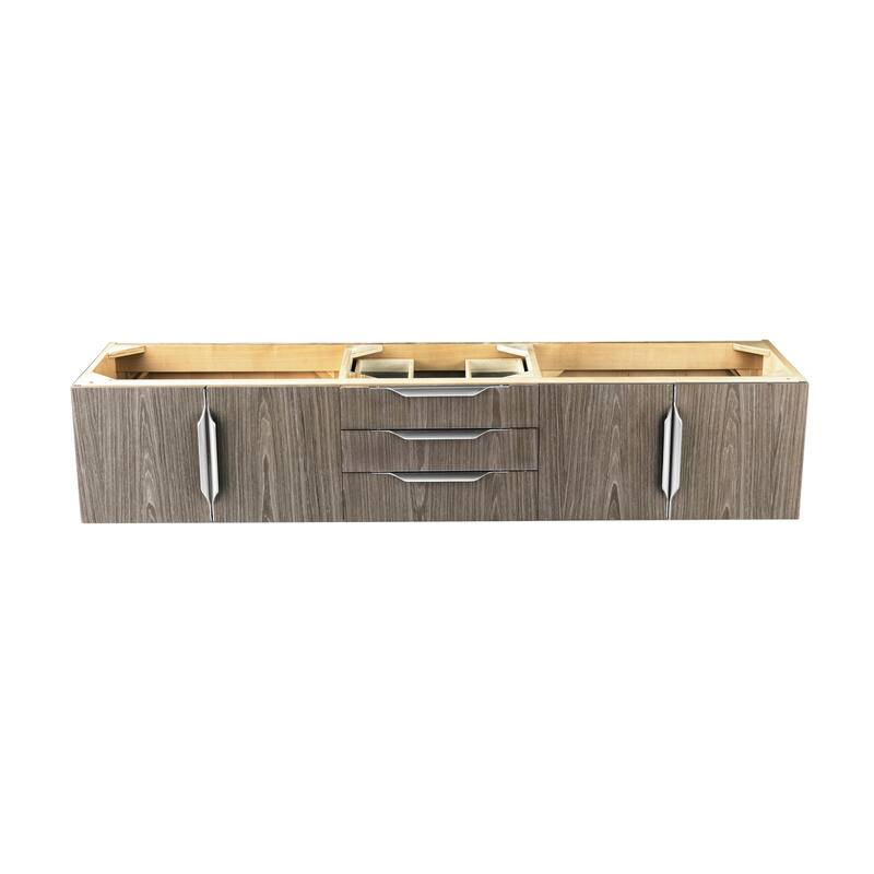 James Martin Vanities 983-V72S-W-N Columbia 72" Single Wall Mounted - Ash Gray