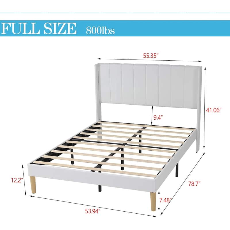 Alazyhome Upholstered Platform Bed Frame