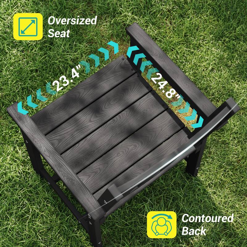 HIPS All-weather Outdoor Dining Chairs with 304 Hardware (Set of 2)