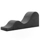 preview thumbnail 6 of 39, Avana Kami Convertible Chaise / Yoga & Massage - 2-In-1 Ottoman with Concealed Fold Out Yoga Lounge Chair, Microvelvet Black