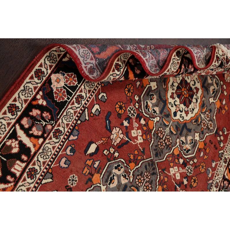 Vegetable Dye Bakhtiari Persian Area Rug Handmade Wool Carpet - 5'2" x 9'11"