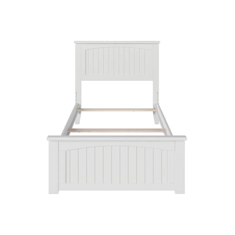 Nantucket Twin Bed with Matching Footboard in White
