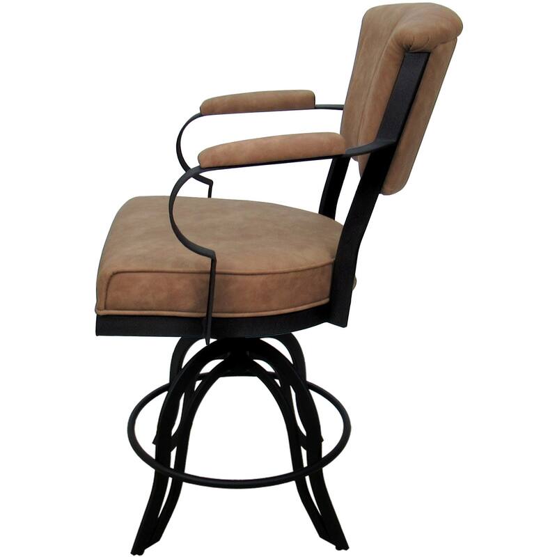 Miami Counter 26" or Bar 30" Metal Bar Stool on A Base