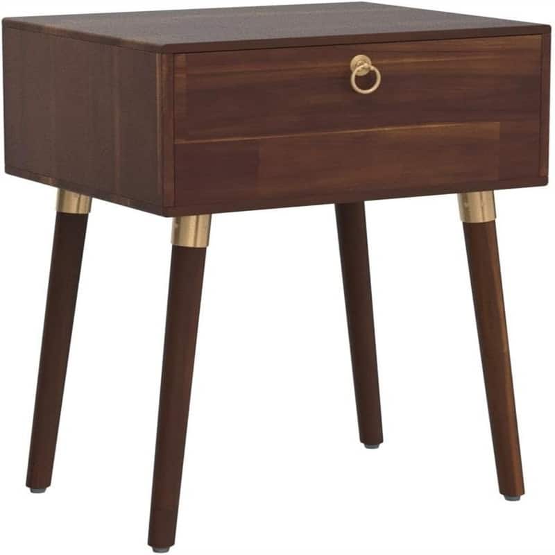 Alden Solid Wood Nightstand Side Table End Table