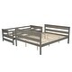 preview thumbnail 8 of 31, Twin XL over Queen Wood Bunk Bed with Ladder,Multifunctional Bunk Bed聽