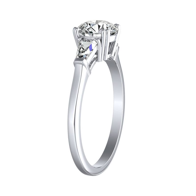 Auriya 14k Gold 9/10ctw Modern 3-stone Diamond Engagement Ring (G-H, VS1-VS2)