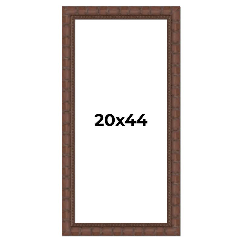 20x44 Frame Pewter Solid Wood Picture Frame Width 1.625 Inches | Interior Frame Depth 0.6875 Inches