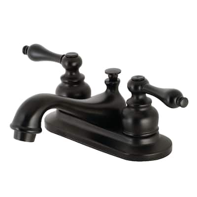 Kingston Brass Restoration 4 in. Centerset Bathroom Faucet