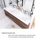preview thumbnail 104 of 148, Floating Bathroom Vanity with Integrated Resin Top