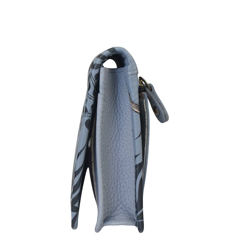 Handpainted Leather Ladies Clutch Wallet - Rainforest Friends