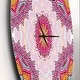 preview thumbnail 3 of 8, Designart 'Ethnical Pink Floral Mandala' Oversized Contemporary Wall CLock