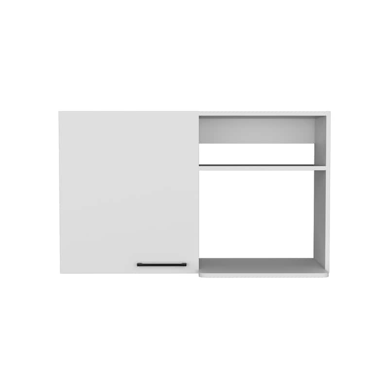 Kitchen Wall Cabinet, Two Shelves - White