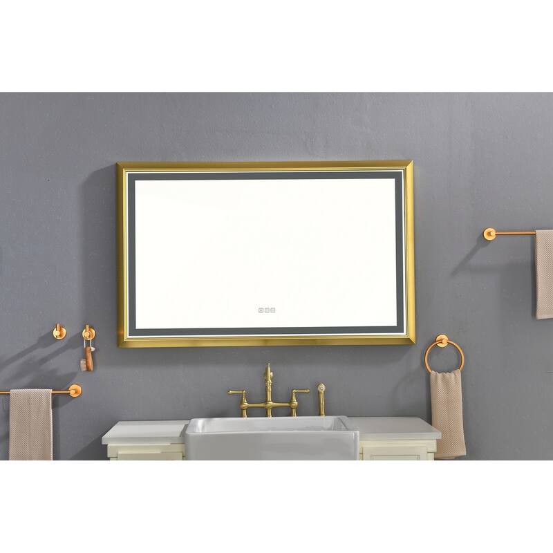 LED Bathroom Mirror with Aluminum Frame