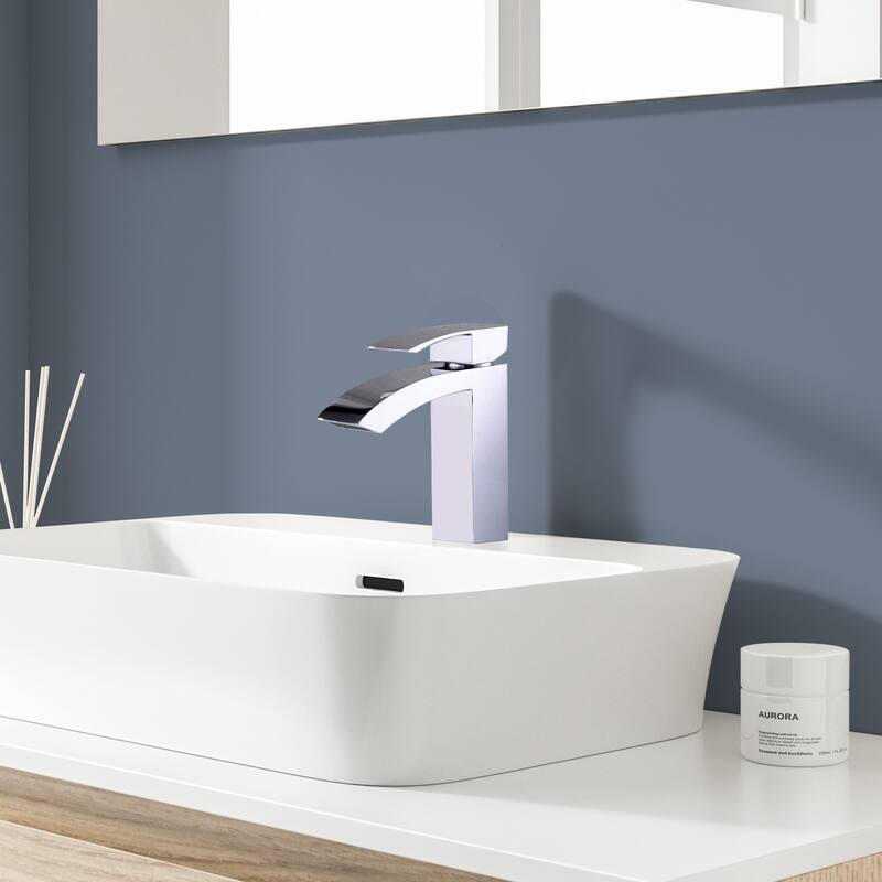 Topcraft 6.7in Single Handle Single Hole Bathroom Faucet Bathroom Vessel Faucet