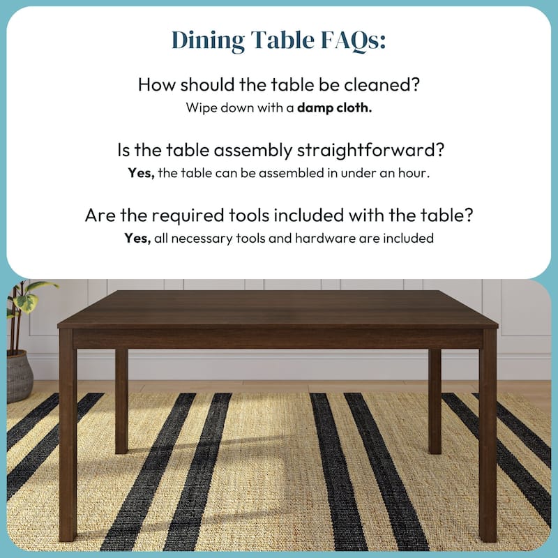 Rectangular 60" Dining Table