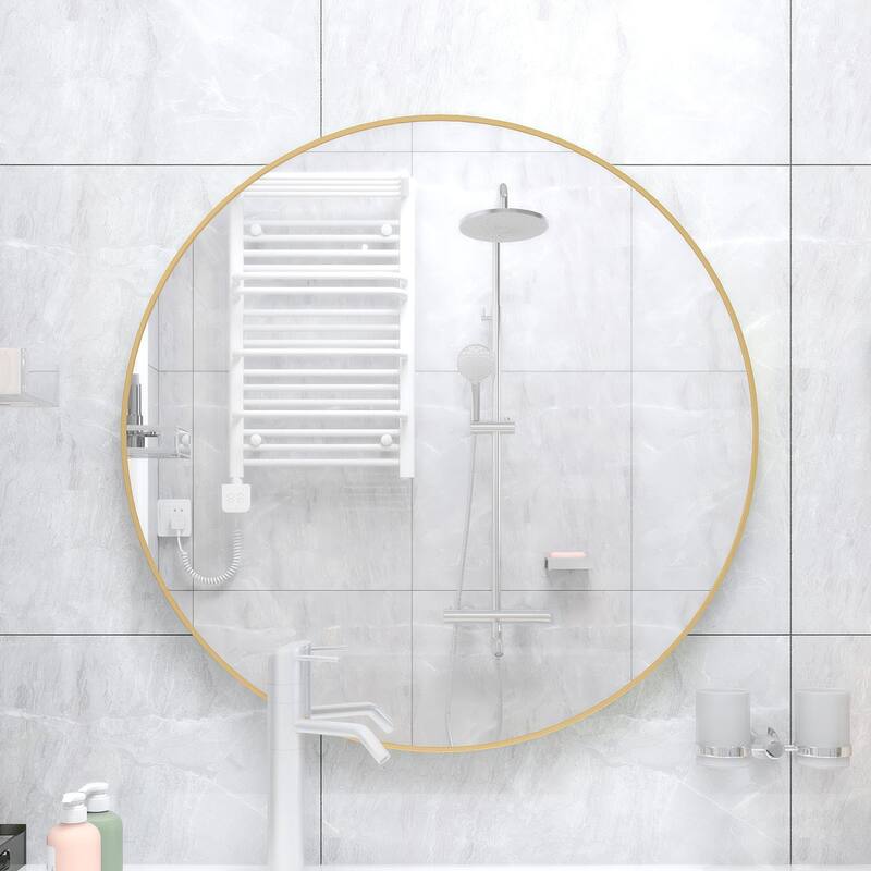 32" Wall Circle Mirror Large Round
