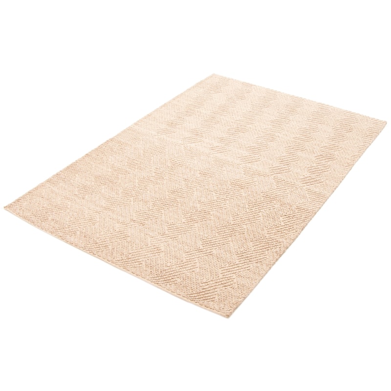 ECARPETGALLERY Braid weave Sienna Tan Wool Rug - 5'3 x 7'7